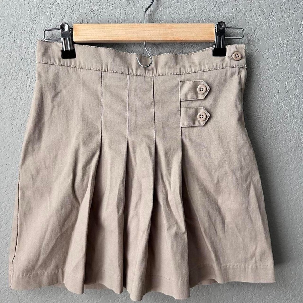Classroom Uniforms Girls Khaki Pleated Skort Size 10